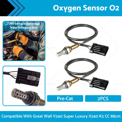 2 x Oxygen Sensor O2 Suitable For Great Wall V240 Super Luxury X240 K2 CC 2. 4L
