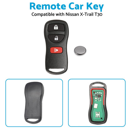 Remote Flip Car Key Suitable for Nissan X-Trail T30 2002-2007 433MHz Replacement-3
