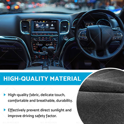 Black Dash Mat Dashboard Cover Suitable for Chrysler 300C LE SRT 2005-03 or 2012-1