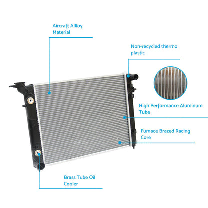 Radiator Suitable For Toyota Lexcen 91-97 Holden Commodore 91-00 VP VR VS V6-3