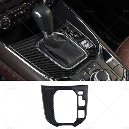 Carbon Fibre Centre Console Gear Shift Cover Frame Suitable for Mazda CX-9 16-22-4