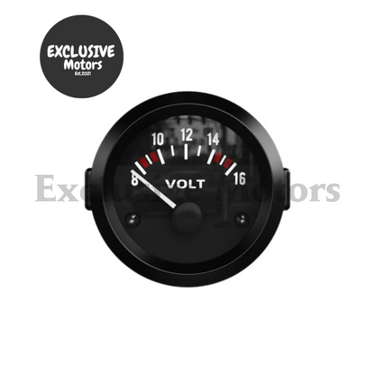 52Mm Water Temp Oil Voltmeter Vacuum Boost Air/Fuel Ratio Egt Gauge