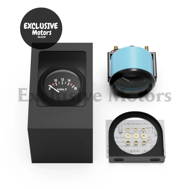 52Mm Water Temp Oil Voltmeter Vacuum Boost Air/Fuel Ratio Egt Gauge