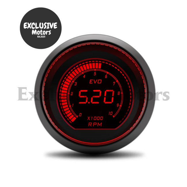 52Mm Water Temp Oil Voltmeter Vacuum Boost Air/Fuel Ratio Egt Gauge