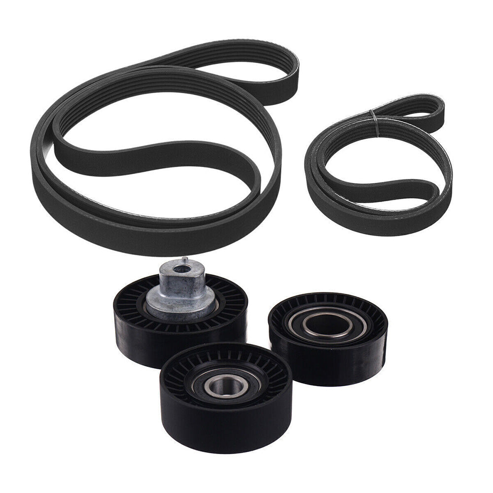 Belt Tensioner Pulley Drive Belt Kit Suitable For BMW E46 E39 E38 X5 E53 Z3 E36-0