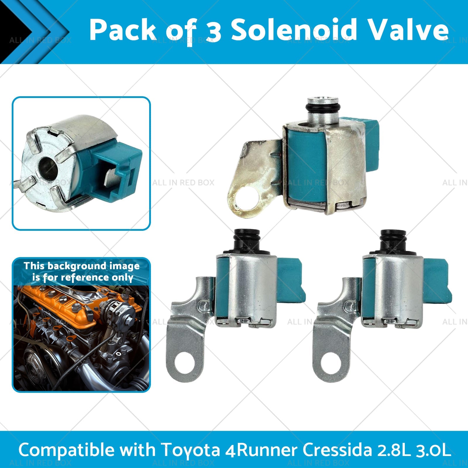 Pack of 3 Solenoid Valve Suitable for 87-92 Toyota 4Runner Cressida 2. 8L 3. 0L-1