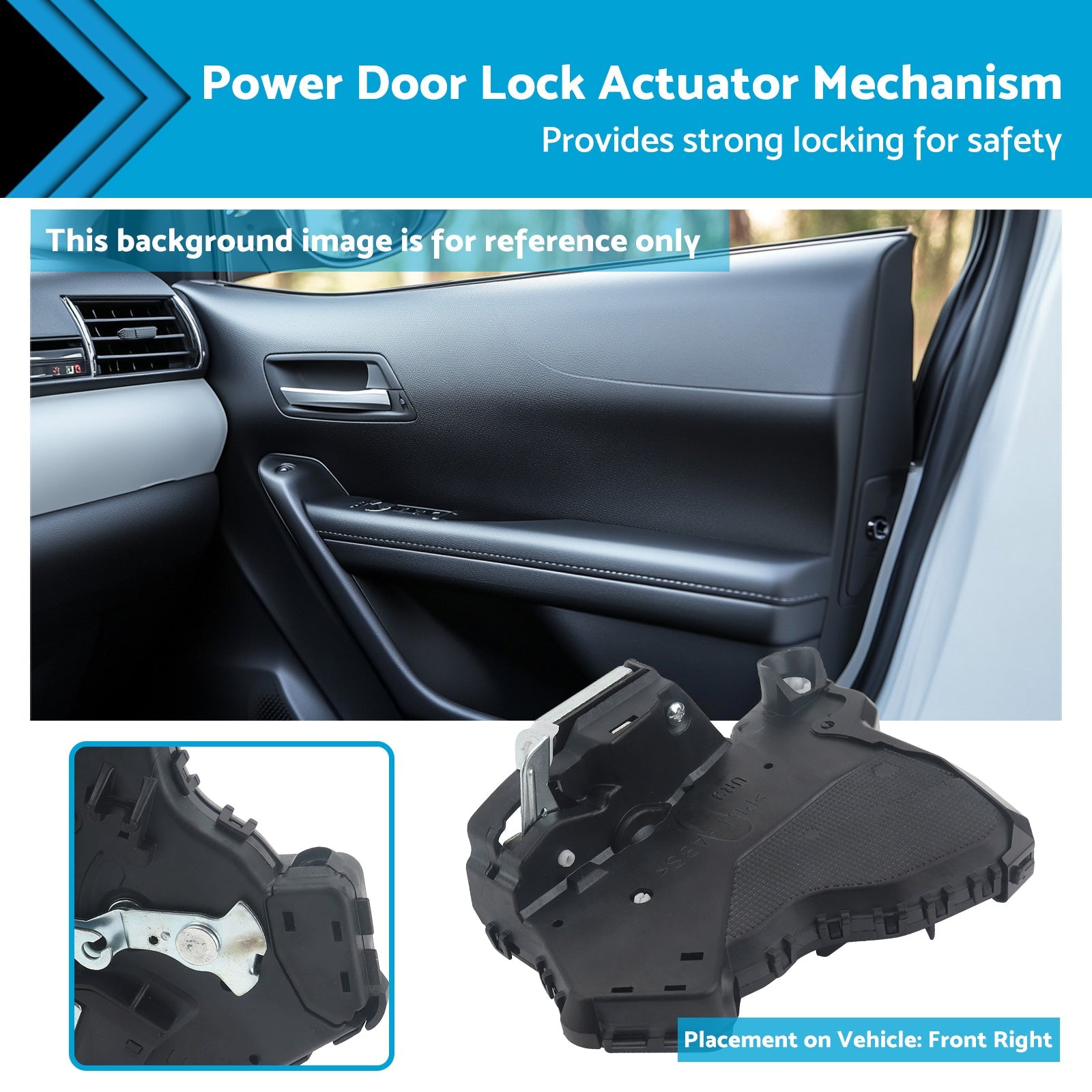 Front RH Power Door Lock Actuator Mechanism Suitable For Toyota Hilux Vigo 05-15-1