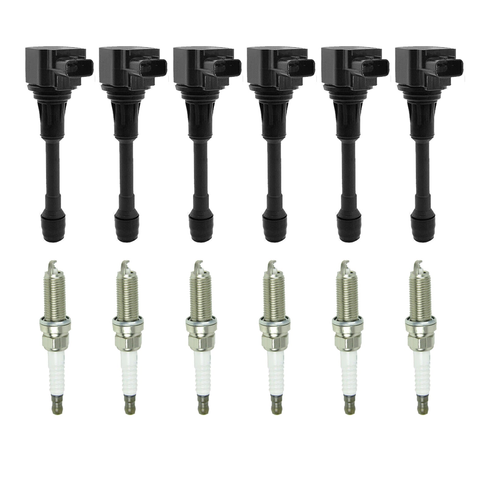 6x Ignition Coils & 6x Spark Plugs Suitable For Nissan Renault 3.5L 22448JA10A-2