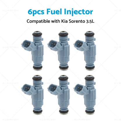 6pcs Fuel Injectors 35310-38010 Suitable for Kia Sorento 3. 5L 03-05 9260930003-3