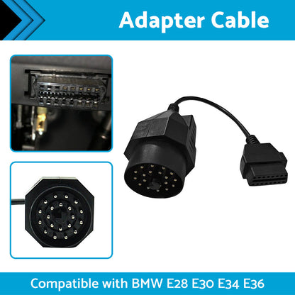 20 Pin to 16 Pin OBD2 Adapter Diagnostic Connector Cable for BMW E36 E38 E39 E46-1
