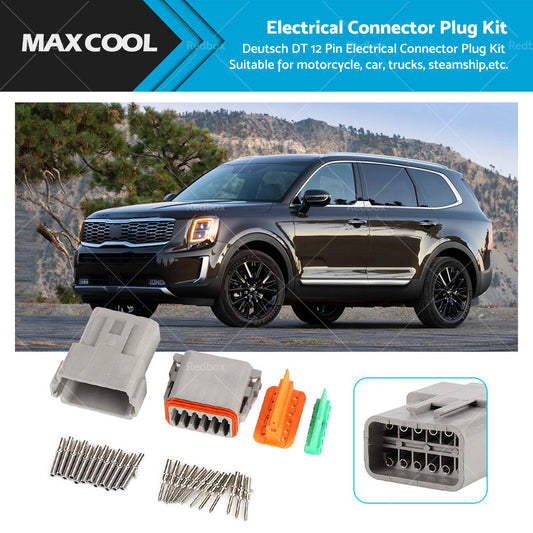 12-Way 12 Pin Waterproof Connector Plug Kit for Deutsch DT Series