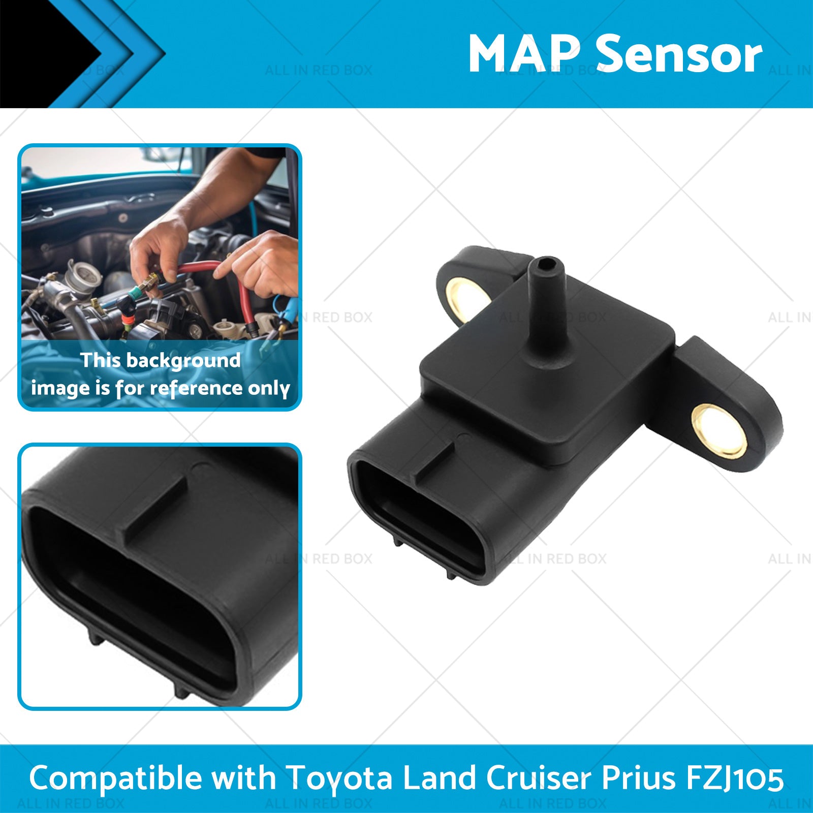 MAP Sensor Suitable for Toyota Land Cruiser Prius FZJ105 FZJ78 79 NHW11 1NZ-FXE-1