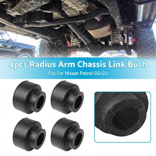 Set of 4 Radius Arm Chassis Link Bush For Nissan Patrol GQ Y60 GU Y61 1988-2016-0