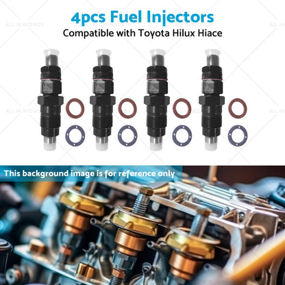 4x Diesel Fuel Injector Suitable For Toyota Hilux LN167R 3. 0 5LE 23600-54210-3