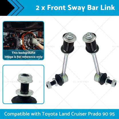 2PCS Front Sway Bar Link Kit Suitable For Toyota Land Cruiser Prado 90 95 96-02-1