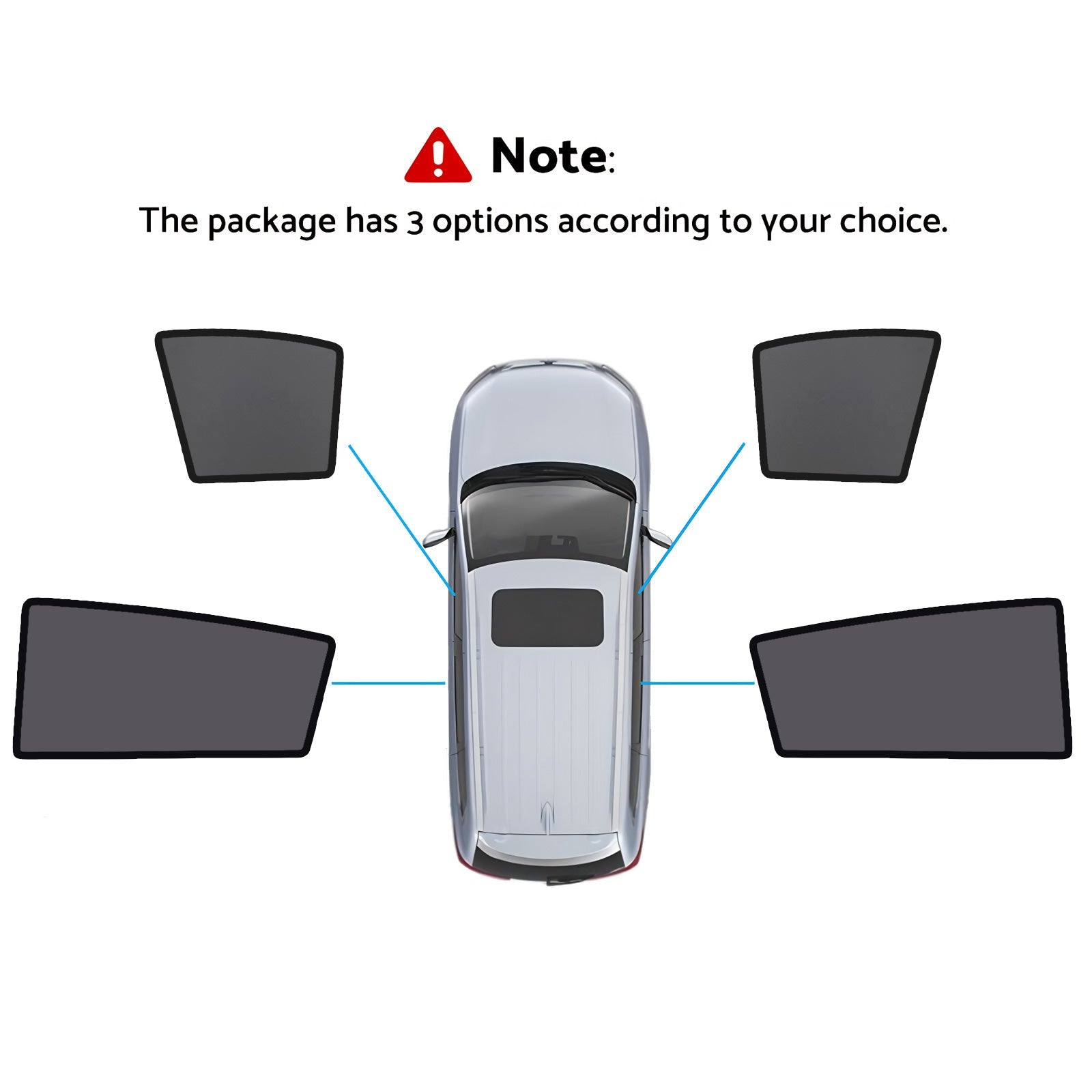 Magnetic Sun Shades Suitable For Nissan Tiida 2004-2010 C11 Hatch Front Windows-1