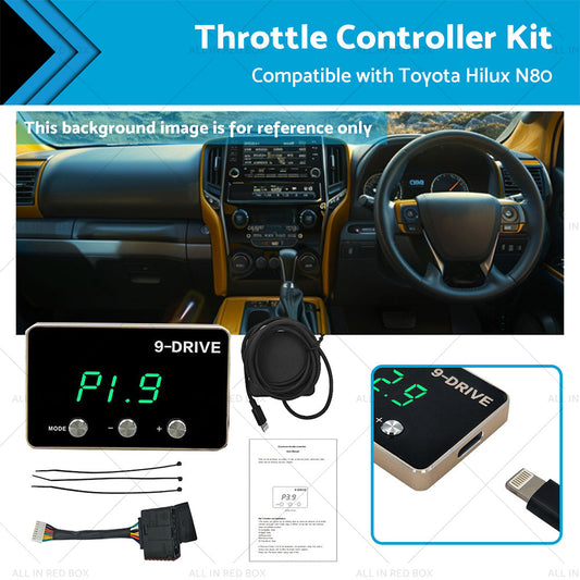 Black EVC WindBooster Throttle Controller Suitable for Toyota Hilux N80 15-21-0