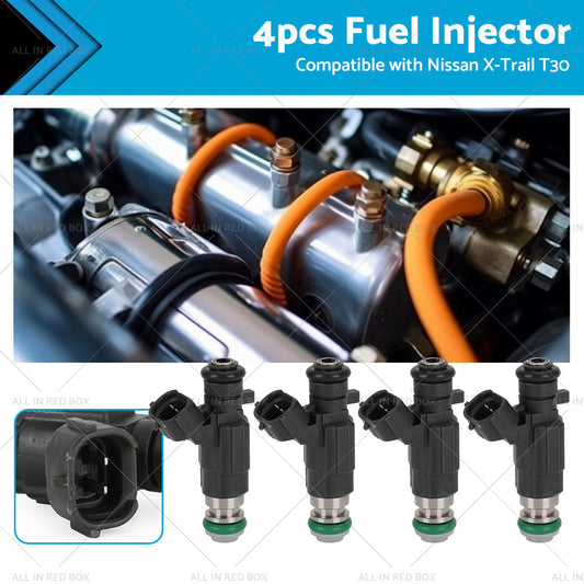 4PCS Fuel Injector Suitable for Nissan X-Trail T30 QR25 2. 5L 4 CYL 2001-2005-0