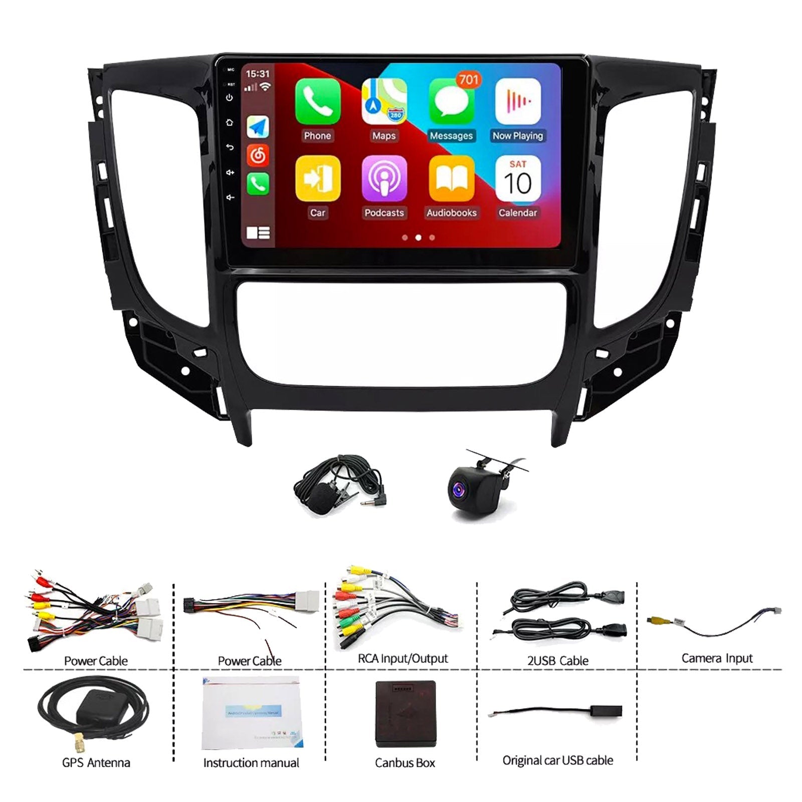 Wireless CarPlay/Android Auto Head Unit Suitable for Triton MQ MR Head Unit with Wireless CarPlay & Android Auto-2