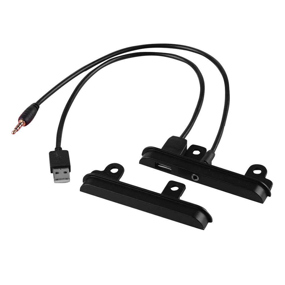 2 DIN Fascia Facia dash kit side trims BracketsUSB AUX port Suitable For Toyota-3