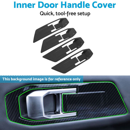 Carbon Fiber Inner Door Handle Cover Suitable For Mitsubishi Triton L200 23-25-2