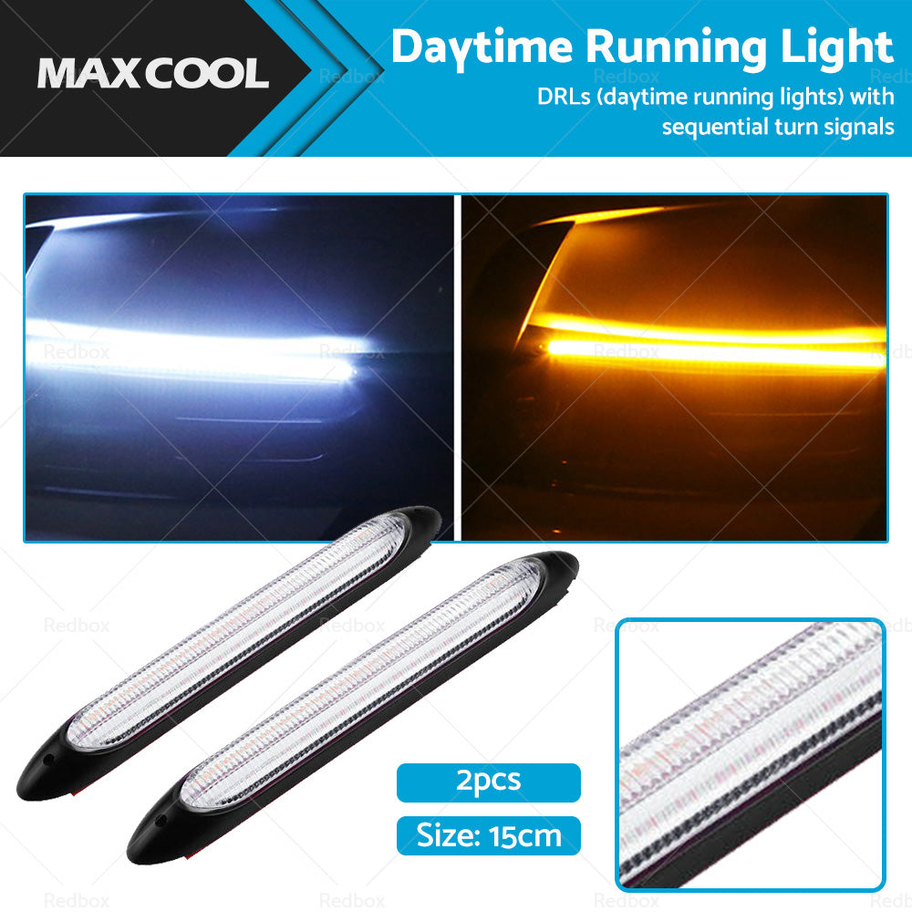 15cm DRL LED Strip Lights Sequential Turn Signal for [Make & Model]
