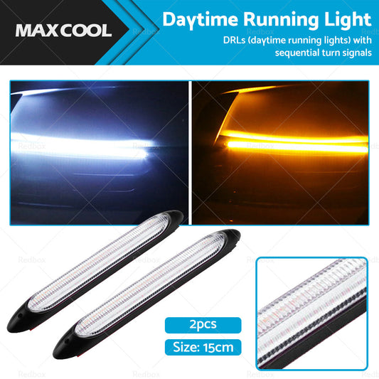 15cm DRL LED Strip Lights Sequential Turn Signal for [Make & Model]