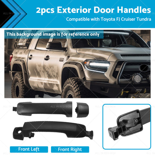 2x Black Exterior Door Handle 69210-0C010 Suitable for Toyota FJ CRUISER AU-0