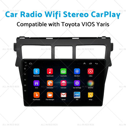 Android 13 Car Radio Wifi Stereo CarPlay Suitable for Toyota VIOS Yaris 07-12-4