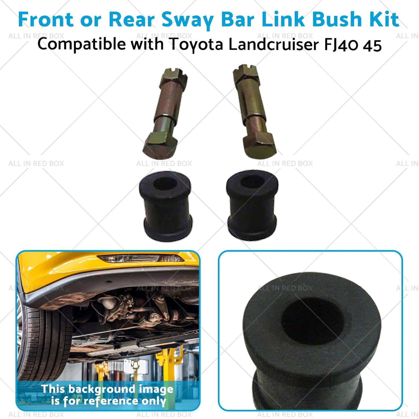 2x Sway Bar Link Bush Front or Rear Suitable for Toyota Landcruiser 45 FJ40-3