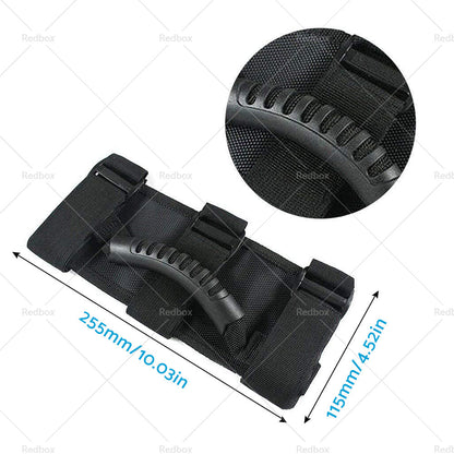 2PCS Off Road Roll Grab Bar Handles Suitable for Jeep Wrangler JT JL JK TJ Black-4