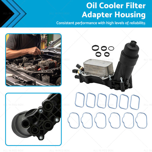 Oil Cooler Filter Adapter Housing Suitable For 14-17 Chrysler Jeep Dodge Ram 3. 6-0