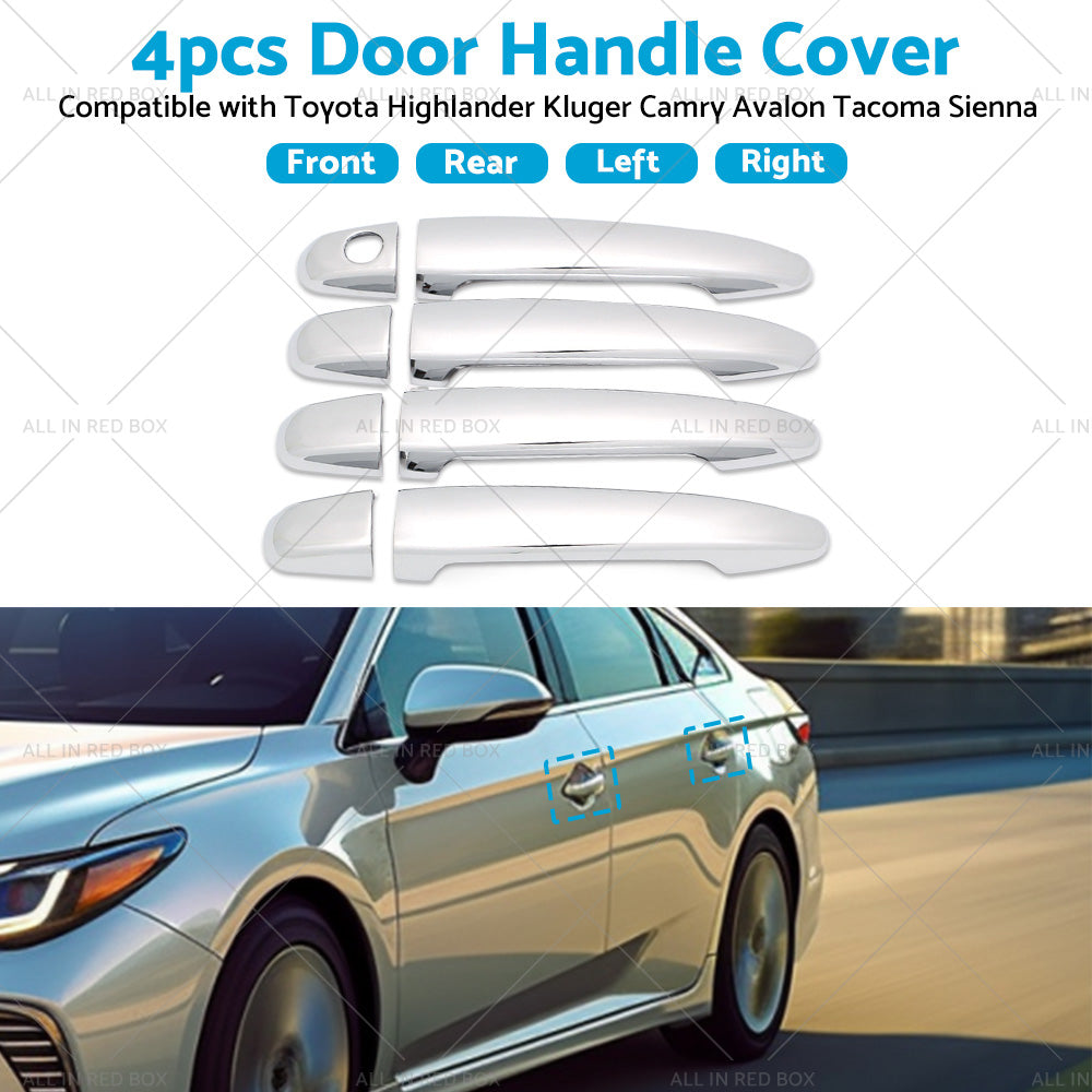 4PCS Door Handle Cover Suitable For Toyota Highlander Kluger Camry Avalon Tacoma-3