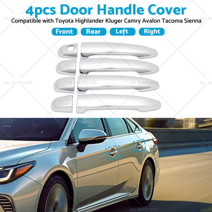 4PCS Door Handle Cover Suitable For Toyota Highlander Kluger Camry Avalon Tacoma-3