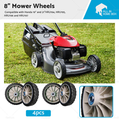 4x8inch Mower Wheels Suitable For Honda 19inch and 21inch HRU194, HRU195, HRU196  and  HRU197-0