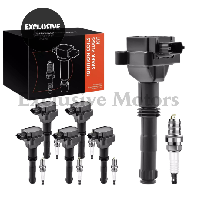 6 X Ignition Coil & Iridium Spark Plug Kits For Porsche Boxster 1997-2005