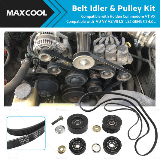 Belt Idler Pulley Kit for Holden Commodore VT-VZ V8 LS1 LS2 1997-2006
