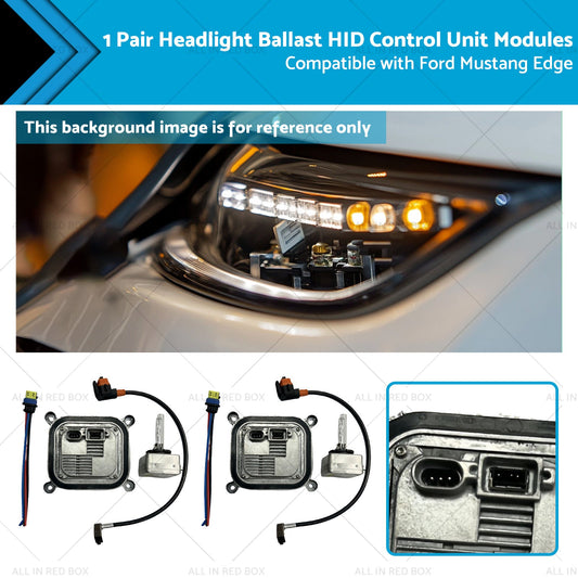 1 Pair Headlight Ballast HID Control Unit Modules Suitable for Ford Mustang Edge-0