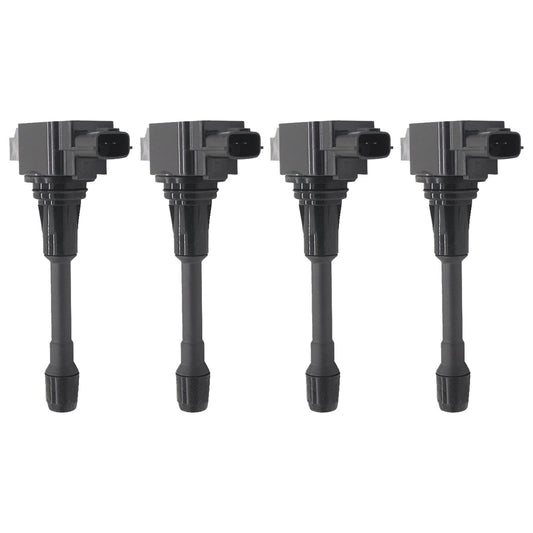 4x Ignition Coils Suitable for Nissan X-Trail Dualis Altima Navara 22448ED000-0