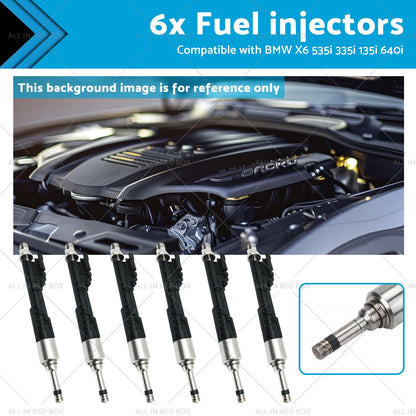 13647597870 0261500109 6x Fuel injectors Suitable for BMW X6 535i 335i 135i 3. 0L