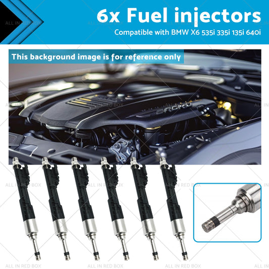 13647597870 0261500109 6x Fuel injectors Suitable for BMW X6 535i 335i 135i 3. 0L
