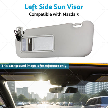 BBM2-69-320C-75 Left Side Sun Visor Suitable for 10-13 Mazda 3 Hatchback-4