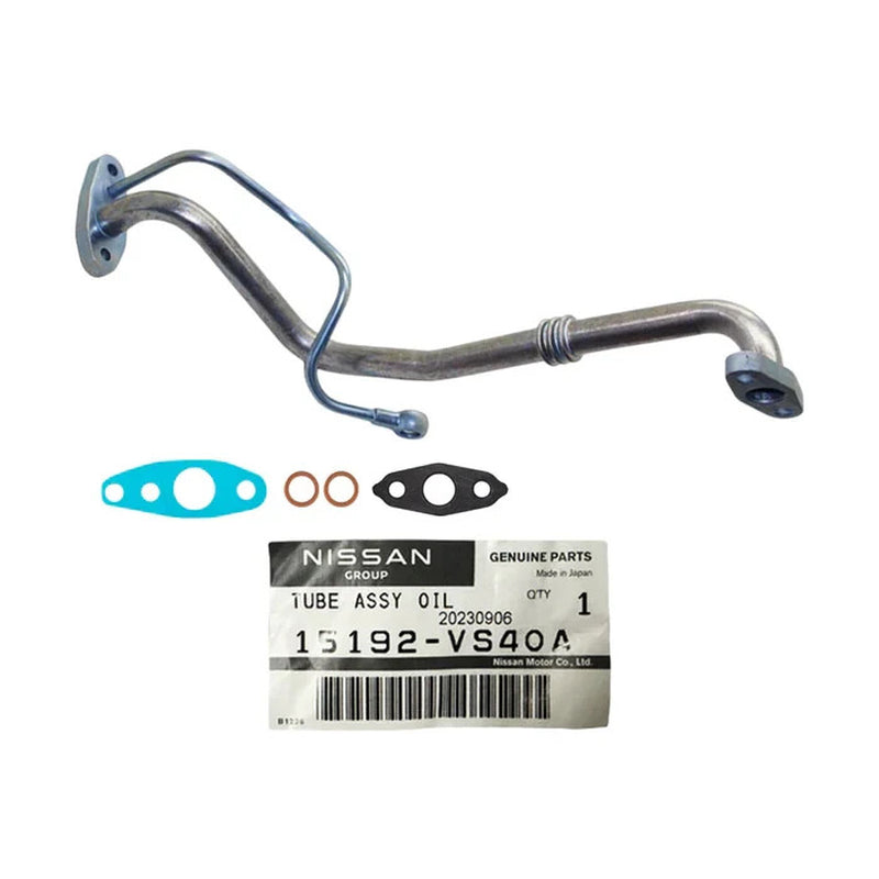 Genuine Turbo Oil Feed&Return Pipe+Gaskets for Nissan Patrol GU 3.0L CRD 2007-