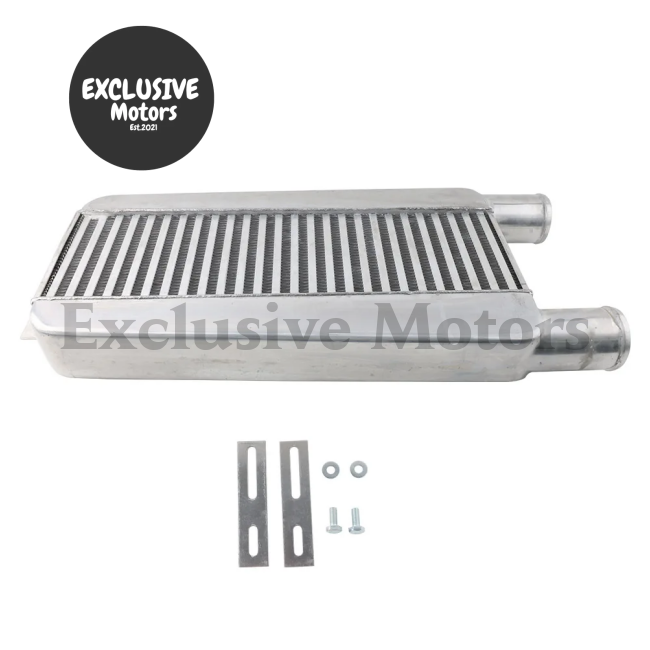 610 Mm X 280 77 Mm. Turbo Intercooler Aluminum Plate Type 2.5’’ Inlet/Outlet