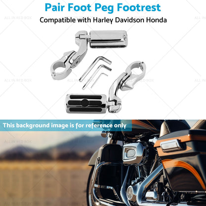 1-1 4''Motorcycle Highway Foot Pegs Chrome Engine Guard Suitable For Davidson AU-4