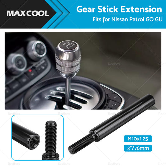 76mm Manual Gear Shifter Shift Knob Extension M10x1. 25mm For Nissan Patrol GQ GU-0