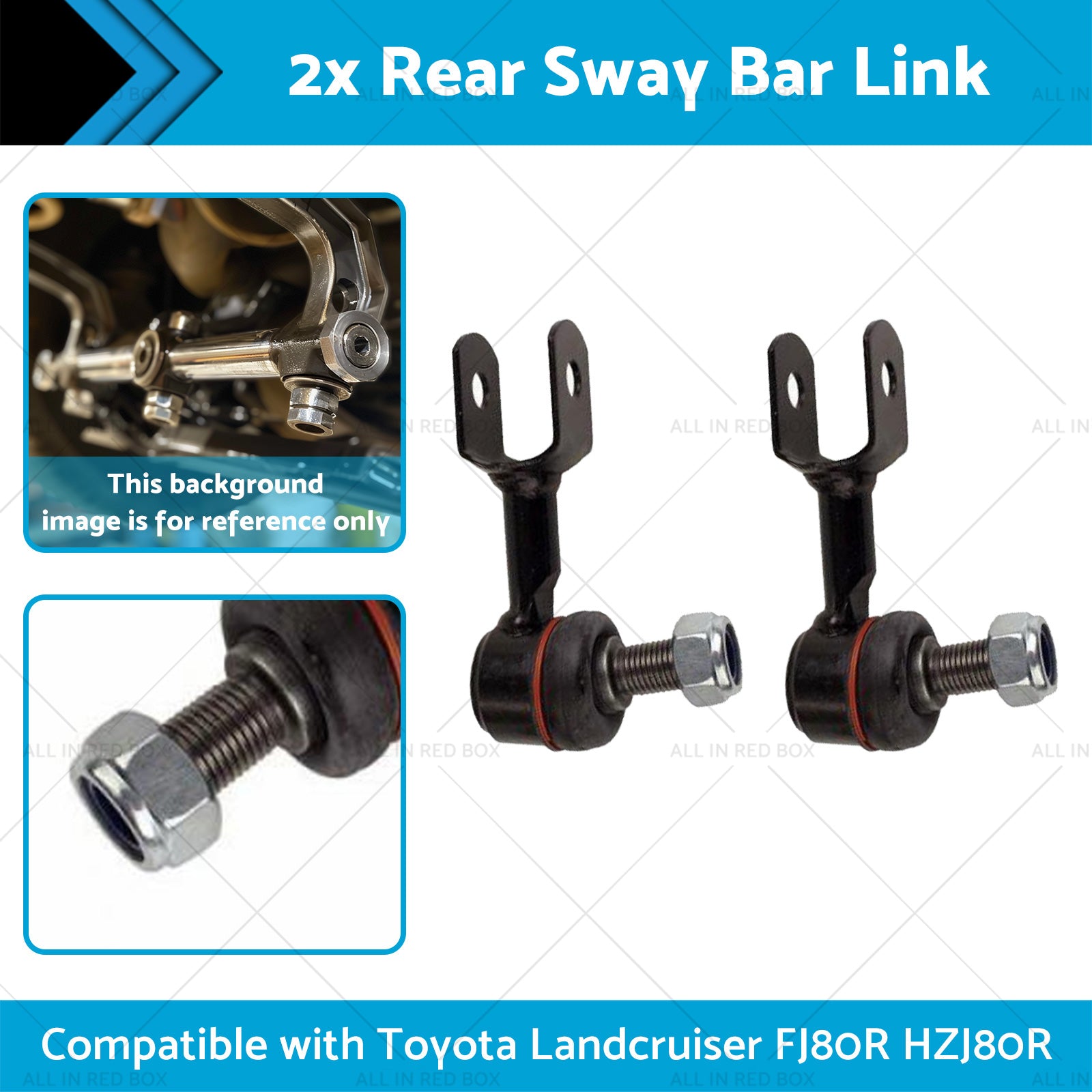 2x Rear Sway Bar Link Suitable for 92-19 Toyota Landcruiser FJ80R HZJ80R-1