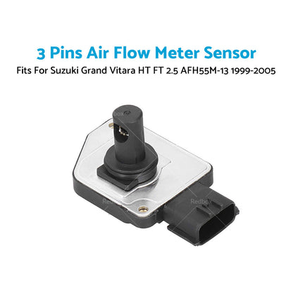 Mass Air Flow Sensor Meter AFM For Suzuki Grand Vitara 2. 5 AFH55M-13 99-05 HT FT-3