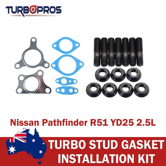 Turbo Installation Stud & Gasket Kit for Nissan Pathfinder R51 YD25 2.5L