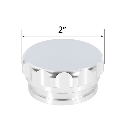 2" Aluminium Alloy Weld-On Filler Neck And Cap Suitable For Oil Fuel Water Tank Silver-1